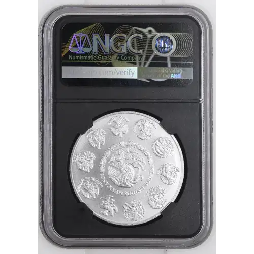 2023Mo - 1 Onza Libertad Silver Coin - Mexico - NGC MS70 (S14-B13)